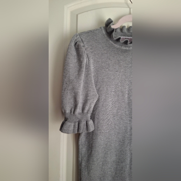 By short ballon sleeve ruffle turtle neck womens shirt size s bussines casual - Picture 4 of 7